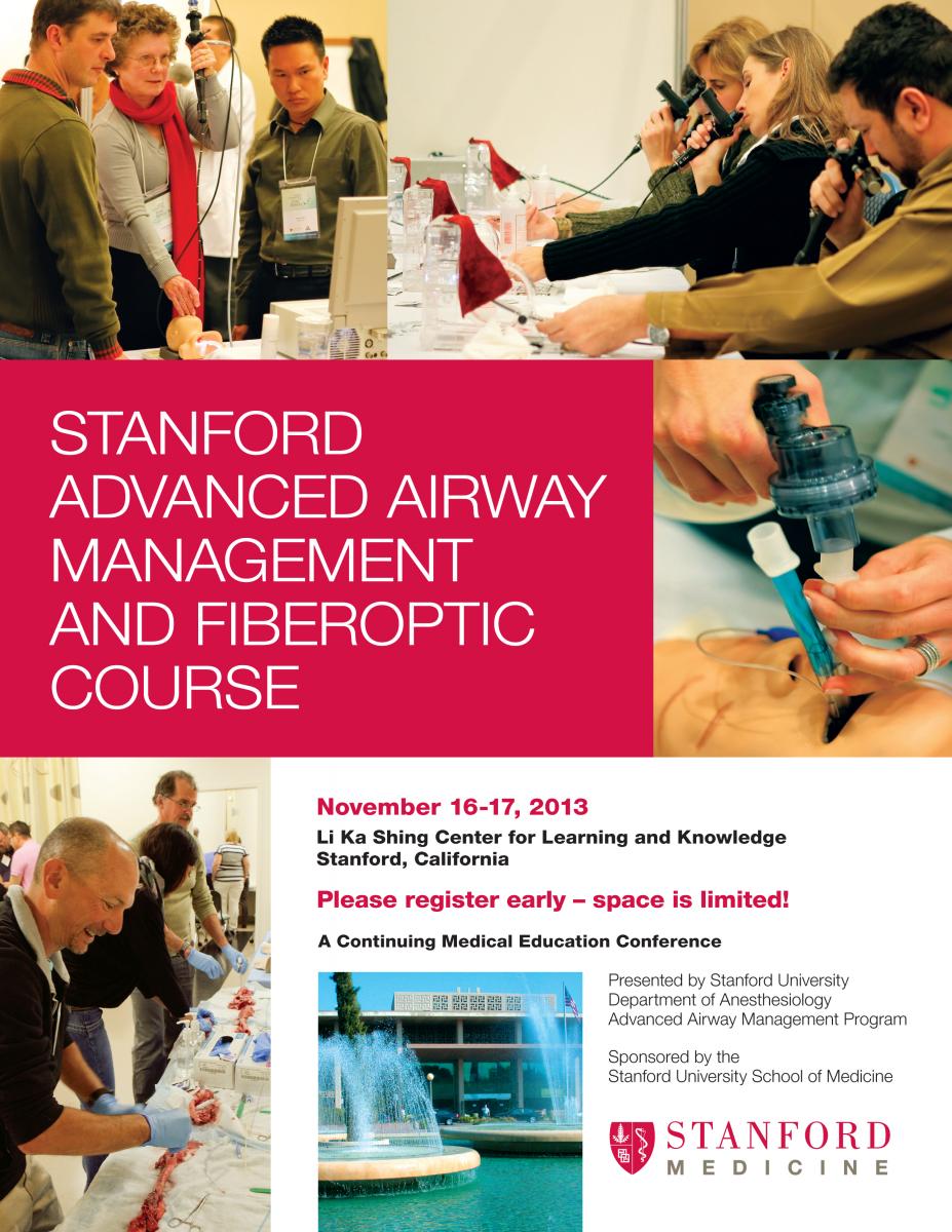 Stanford CME Advanced Airway Management and Fiberoptic Intubation